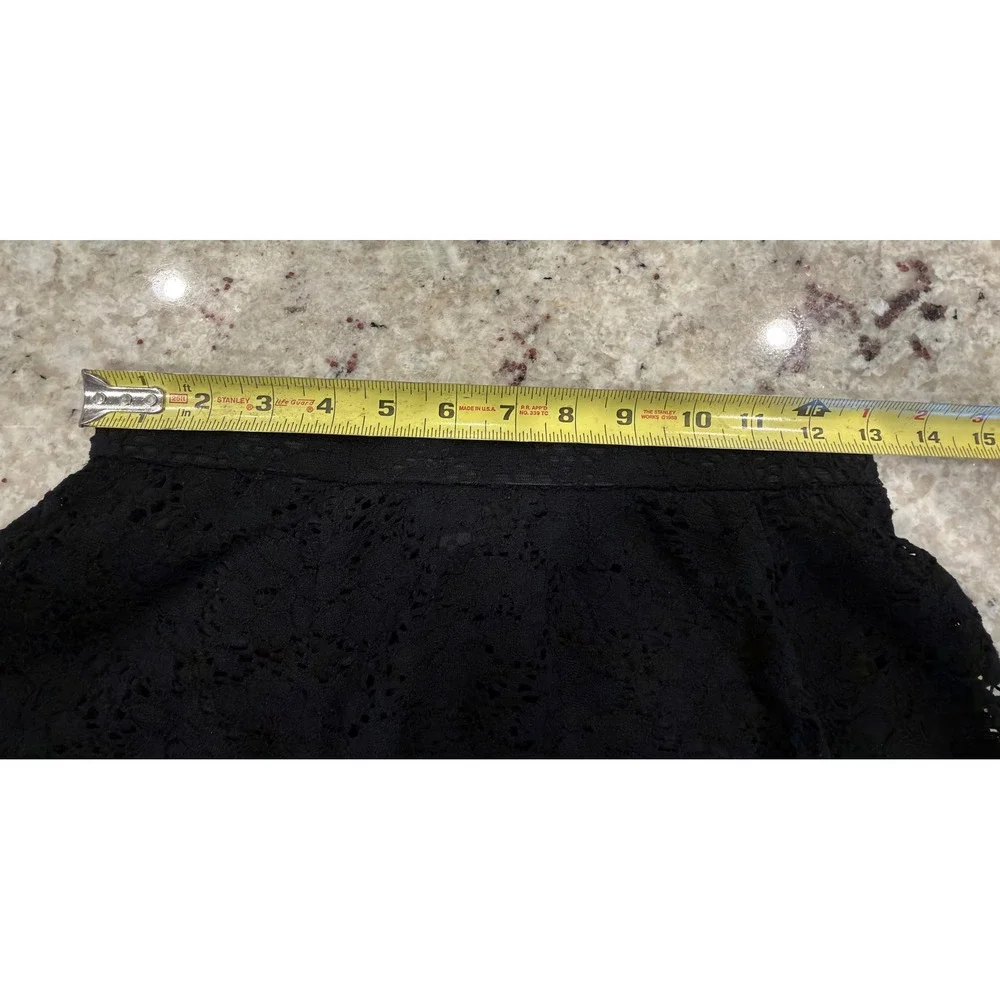 Joe Benbasset Black Lace Skater Skirt Women's‎ Size S